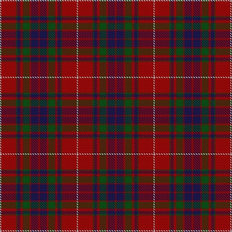 Tartan image: Fraser Gathering, Red (1997). Click on this image to see a more detailed version.