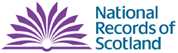 Image shows the logo of the National Records of Scotland
